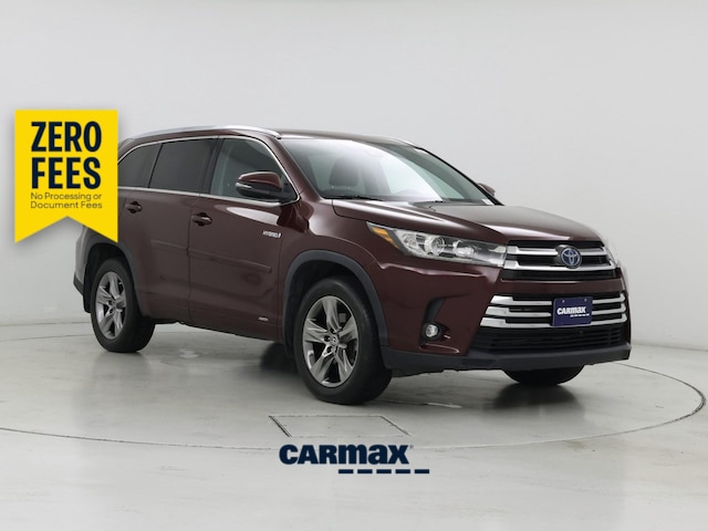 Red (Burgundy) 2019 Toyota Highlander Hybrid Limited AWD SUV / Crossover All-Wheel Drive Automatic