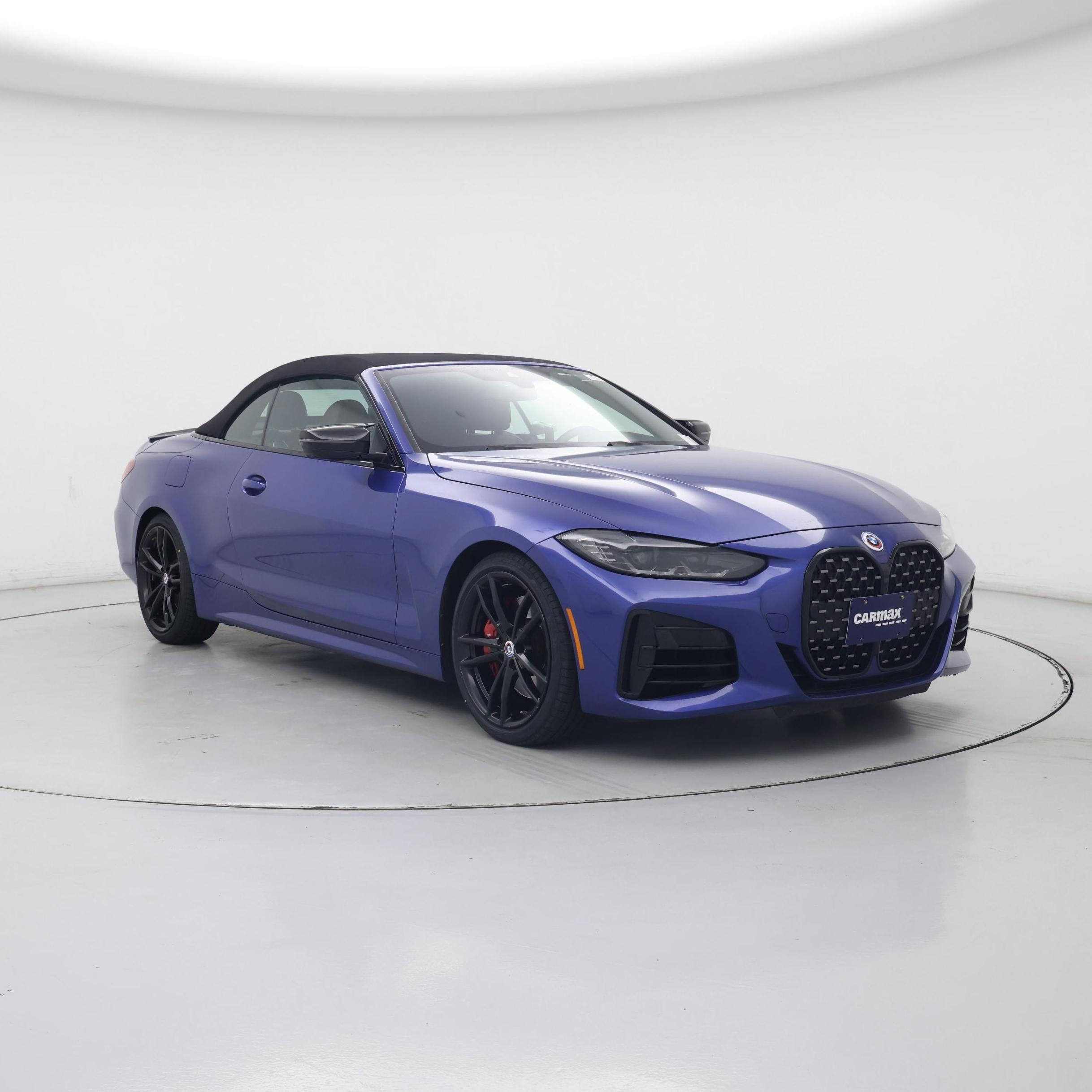 Blue 2022 BMW 4 Series Convertible Rear-Wheel Drive Automatic