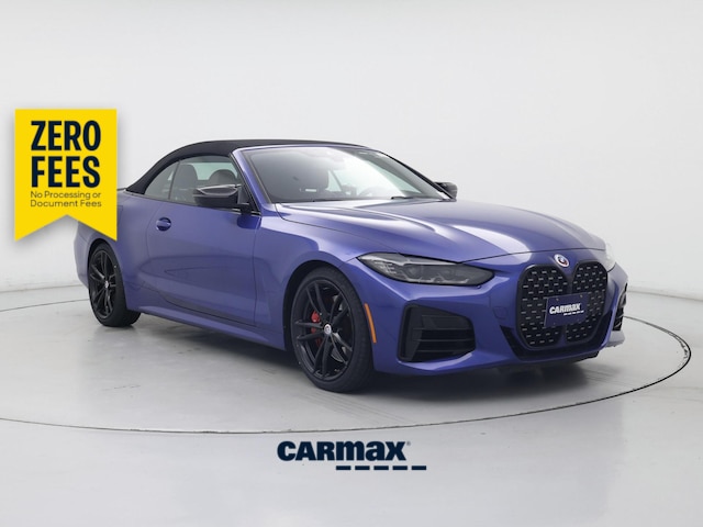 Blue 2022 BMW 4 Series Convertible Rear-Wheel Drive Automatic