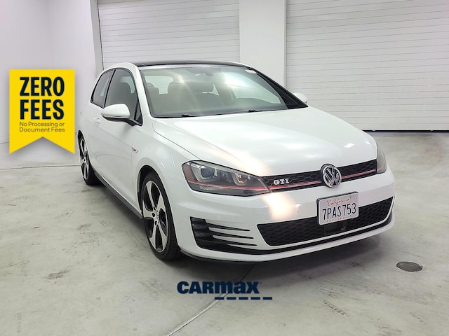 White 2015 Volkswagen Golf GTI Hatchback Front-Wheel Drive Automatic