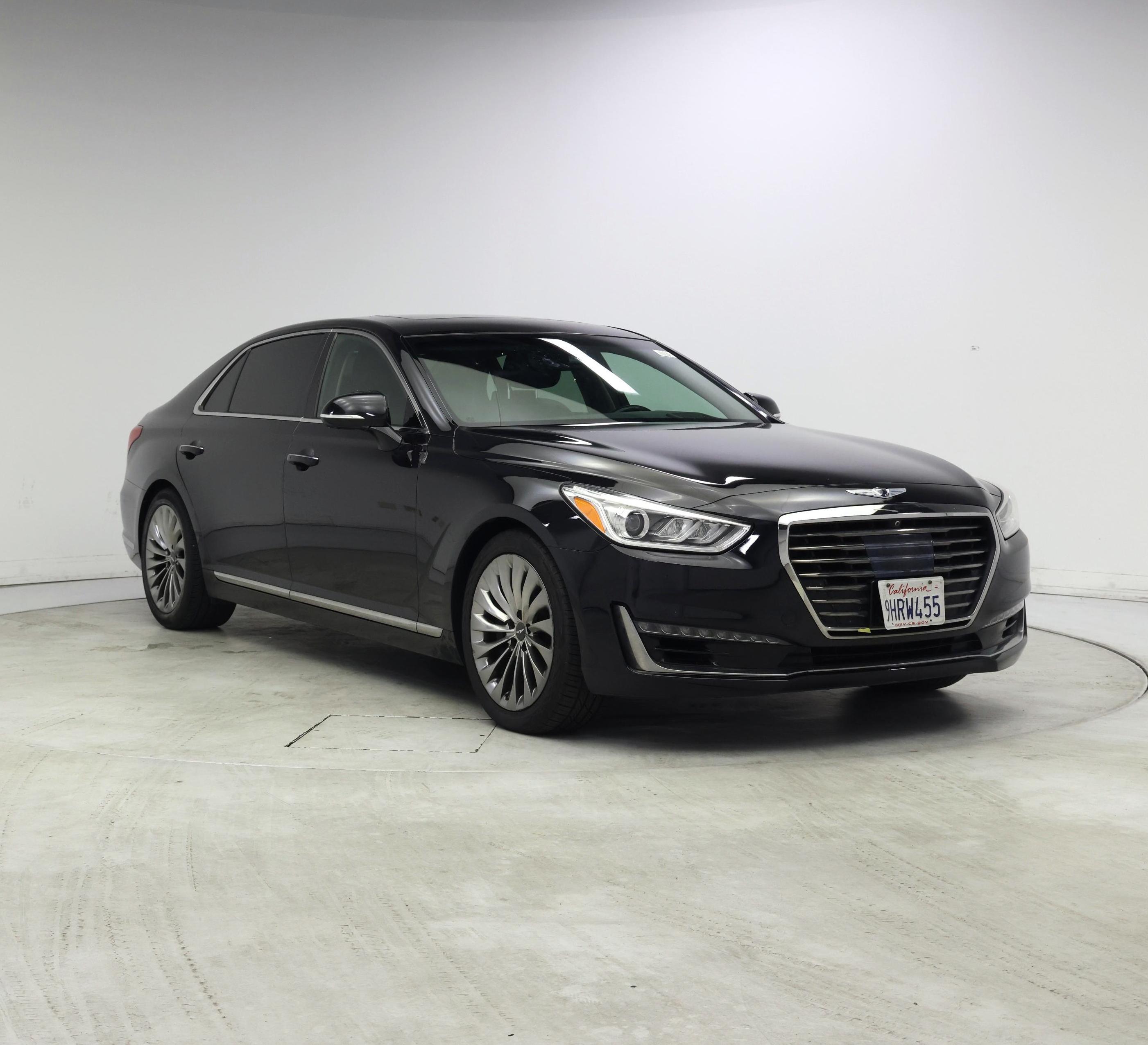 Black 2018 Genesis G90 Ultimate Sedan Rear-Wheel Drive Automatic