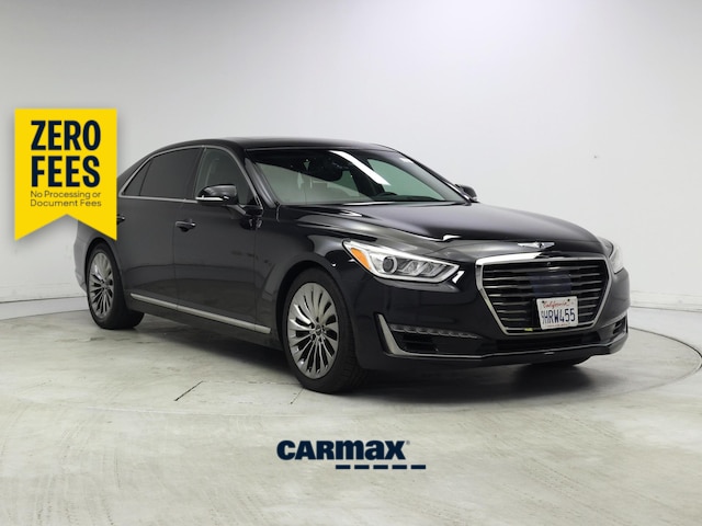 Black 2018 Genesis G90 Ultimate Sedan Rear-Wheel Drive Automatic