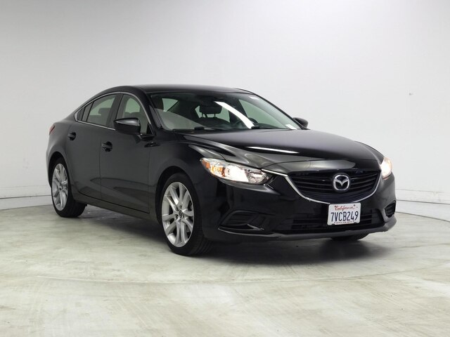 Black 2016 Mazda MAZDA6 i Touring Sedan Front-Wheel Drive Automatic