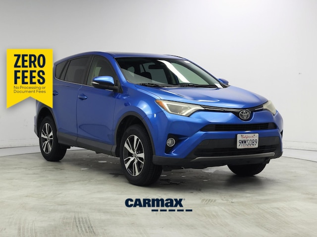 Blue 2018 Toyota RAV4 SUV / Crossover Front-Wheel Drive Automatic