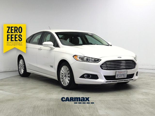 White 2015 Ford Fusion Energi Sedan Front-Wheel Drive Automatic