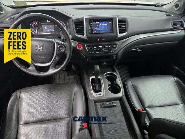 White 2017 Honda Ridgeline Pickup Truck Front-Wheel Drive Automatic