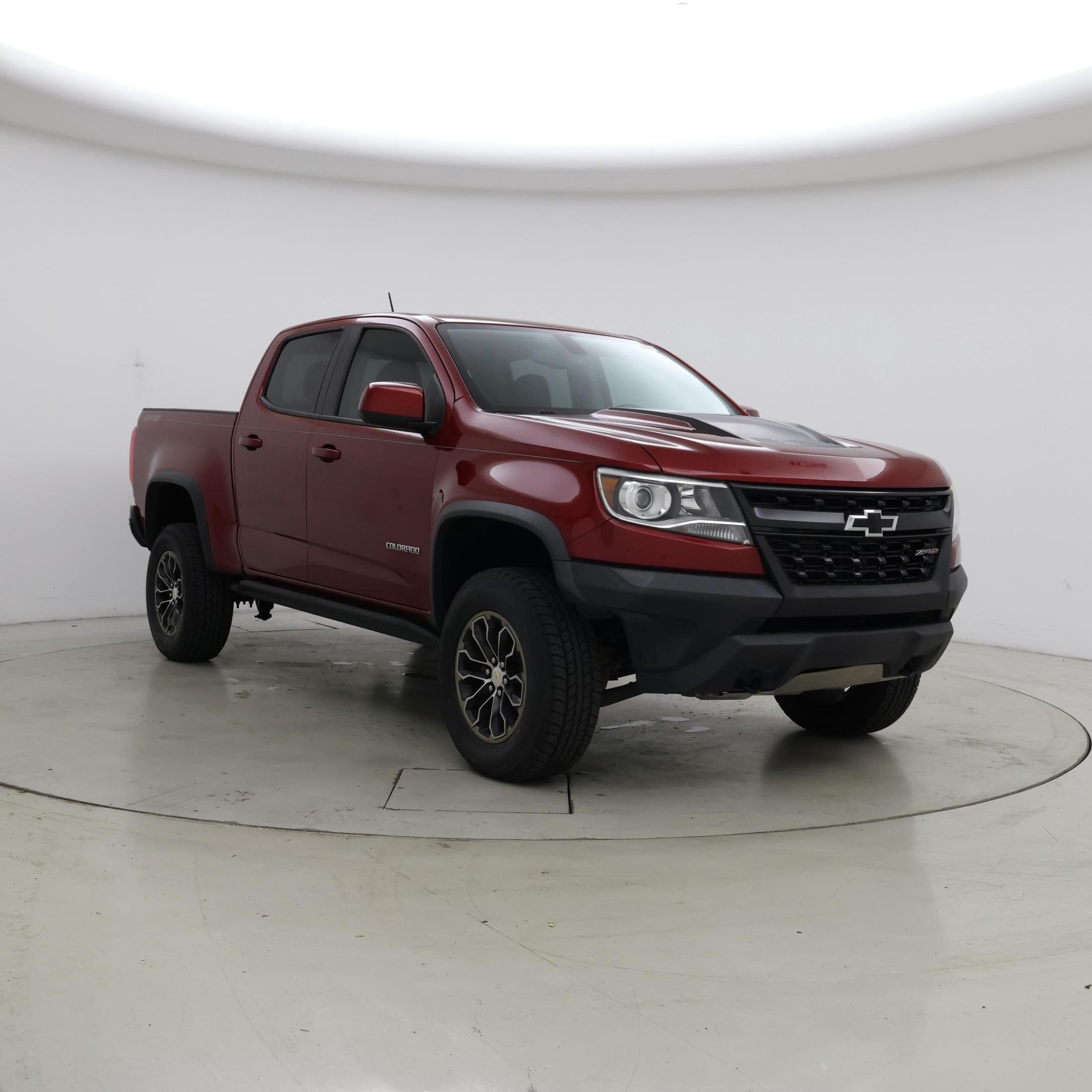 Red 2018 Chevrolet Colorado Pickup Truck Four-Wheel Drive Automatic