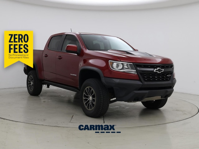 Red 2018 Chevrolet Colorado Pickup Truck Four-Wheel Drive Automatic