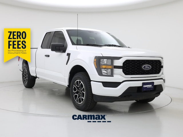 White 2023 Ford F-150 XL SuperCab 4WD Pickup Truck Four-Wheel Drive Automatic