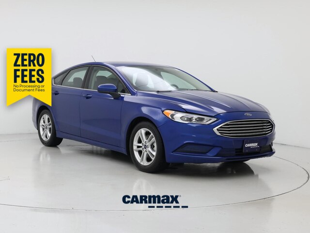 Blue 2018 Ford Fusion SE Sedan Front-Wheel Drive Automatic