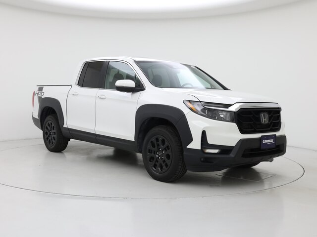 White 2023 Honda Ridgeline RTL AWD Pickup Truck All-Wheel Drive Automatic