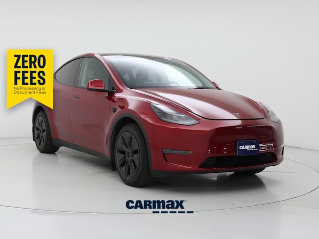 Red 2025 Tesla Model Y Long Range RWD SUV / Crossover Rear-Wheel Drive Automatic