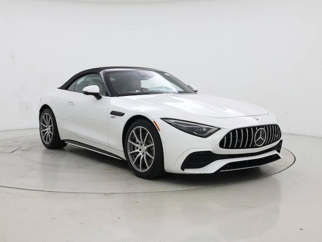 White 2023 Mercedes-Benz SL-Class AMG SL 43 RWD Convertible Rear-Wheel Drive Automatic