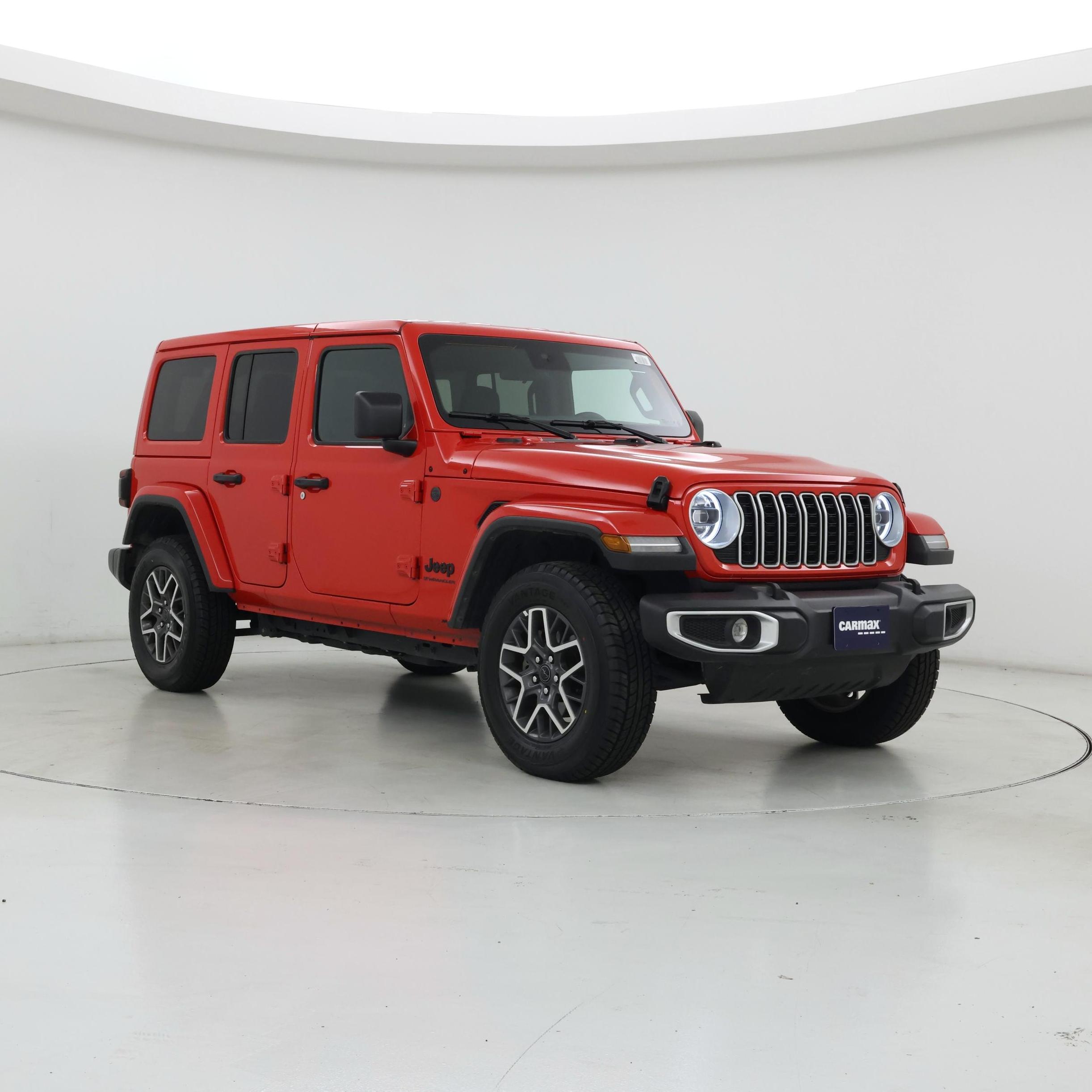 Red 2025 Jeep Wrangler Sahara 4-Door 4WD SUV / Crossover Four-Wheel Drive Automatic