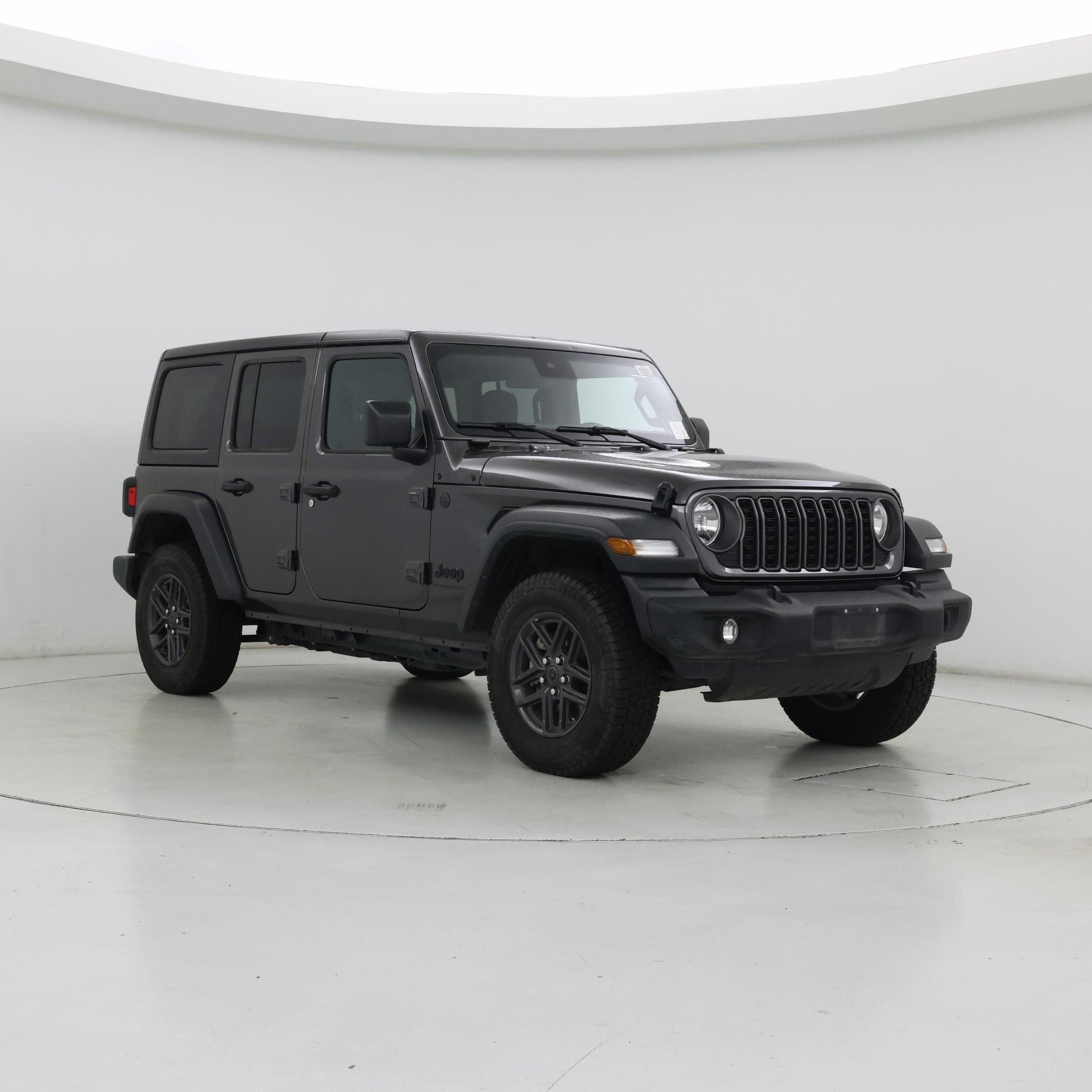 Gray 2025 Jeep Wrangler Sport S 4-Door 4WD SUV / Crossover Four-Wheel Drive Automatic