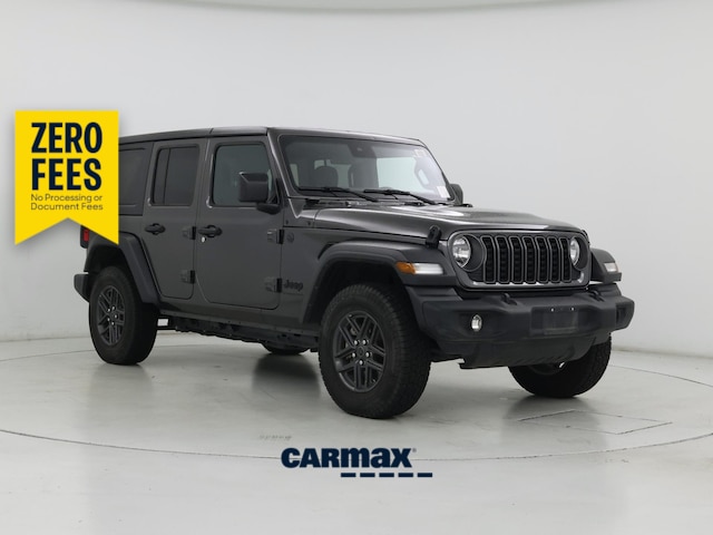 Gray 2025 Jeep Wrangler Sport S 4-Door 4WD SUV / Crossover Four-Wheel Drive Automatic