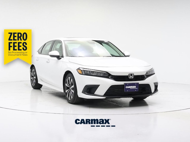 White 2023 Honda Civic EX FWD Sedan Front-Wheel Drive Automatic