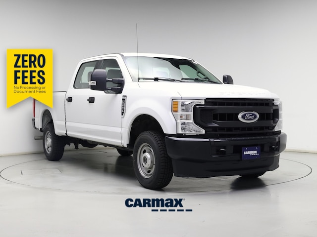 White 2020 Ford F-250 Super Duty XL Crew Cab 4WD Pickup Truck Four-Wheel Drive Automatic