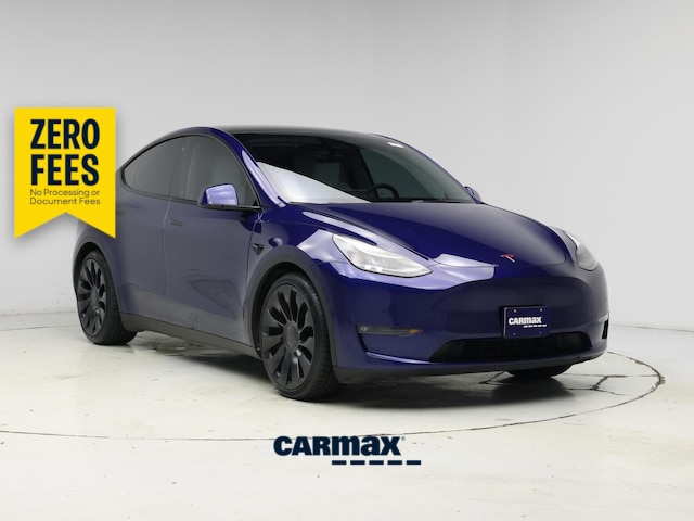 Blue 2022 Tesla Model Y Performance AWD SUV / Crossover All-Wheel Drive Automatic