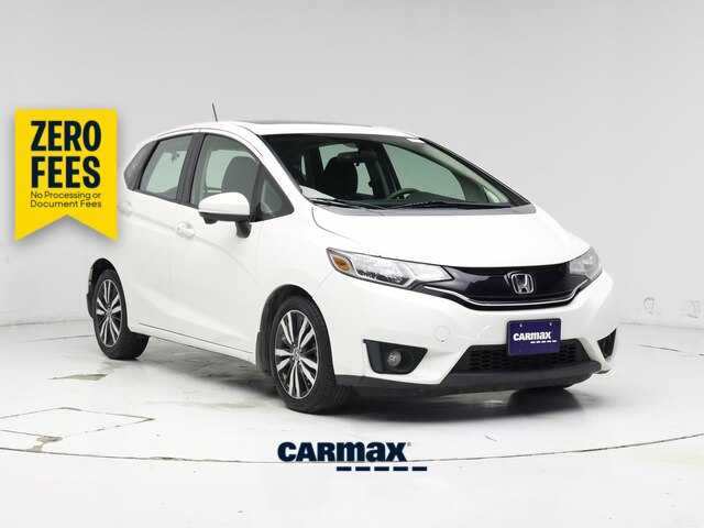 White 2015 Honda Fit Hatchback Front-Wheel Drive Automatic