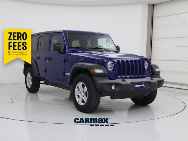 Blue 2020 Jeep Wrangler Unlimited Sport S 4WD SUV / Crossover Four-Wheel Drive Automatic