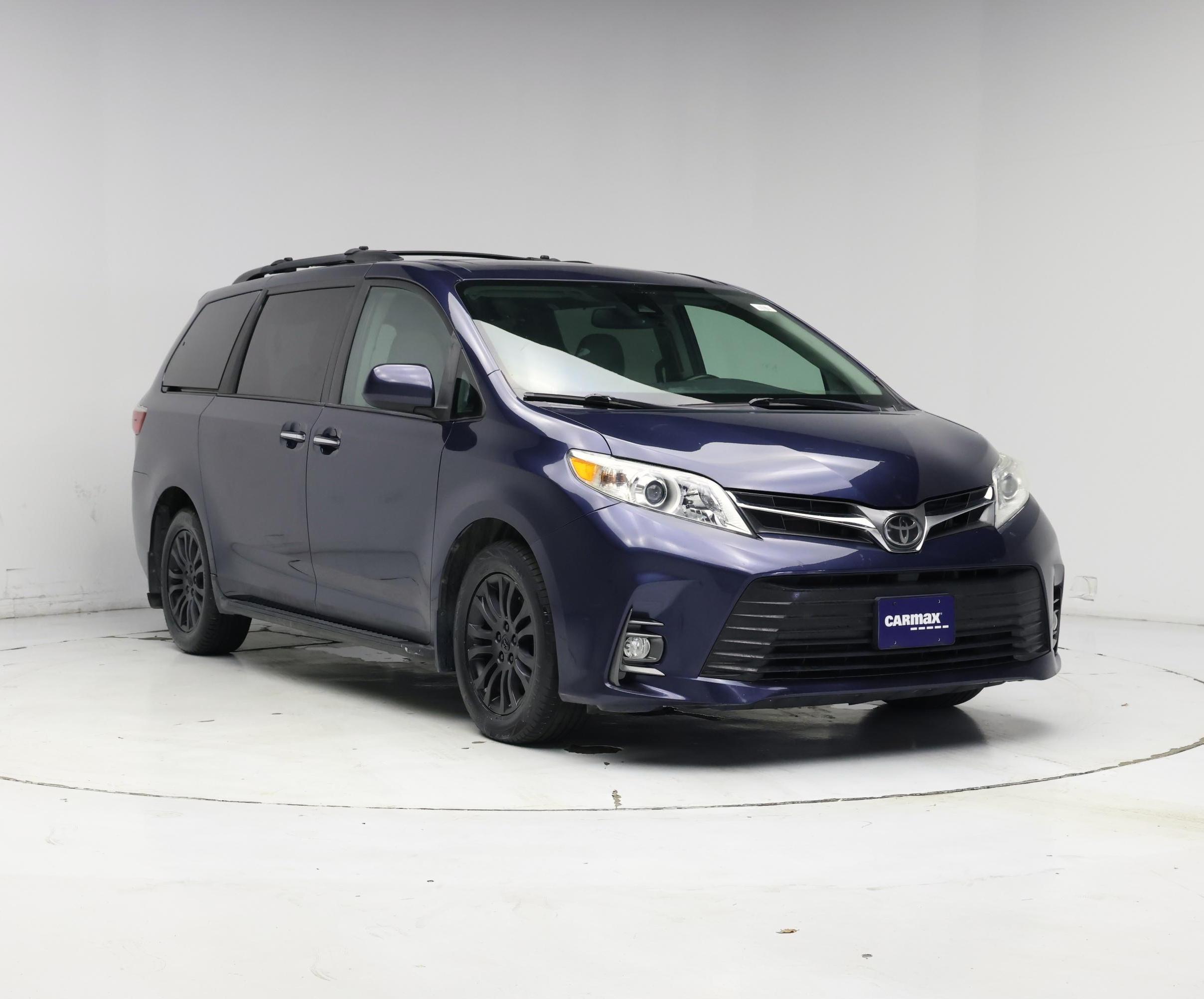Blue 2020 Toyota Sienna XLE 7-Passenger FWD with Auto-Access Seat Minivan Front-Wheel Drive Automatic