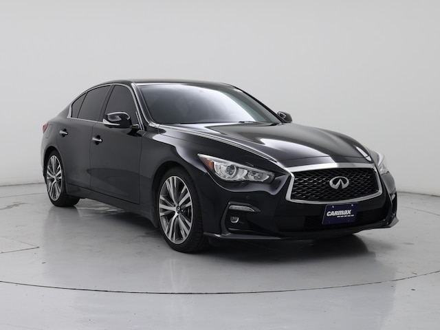 Black 2021 INFINITI Q50 3.0t Sensory RWD Sedan Rear-Wheel Drive Automatic