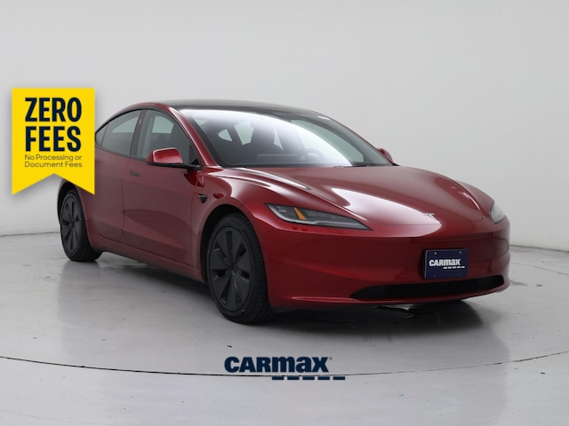 Red 2024 Tesla Model 3 Long Range AWD Sedan All-Wheel Drive Automatic