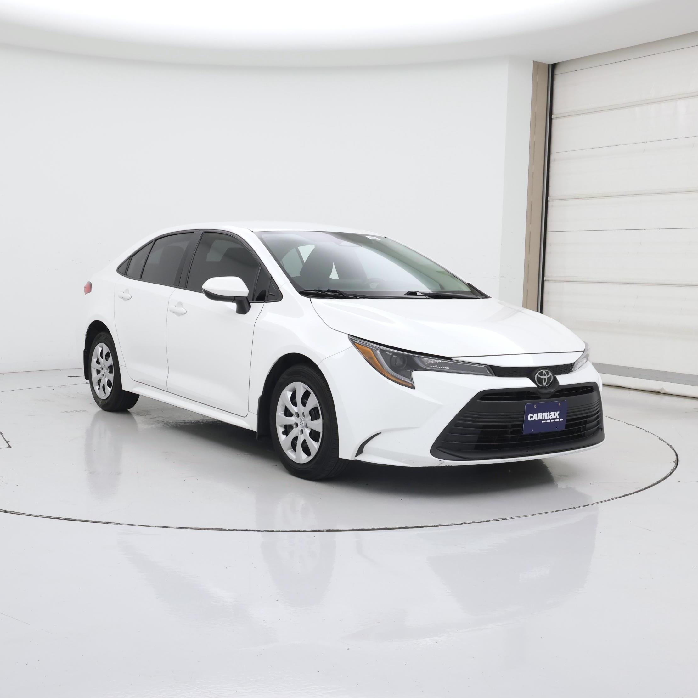 White 2024 Toyota Corolla LE FWD Sedan Front-Wheel Drive Automatic