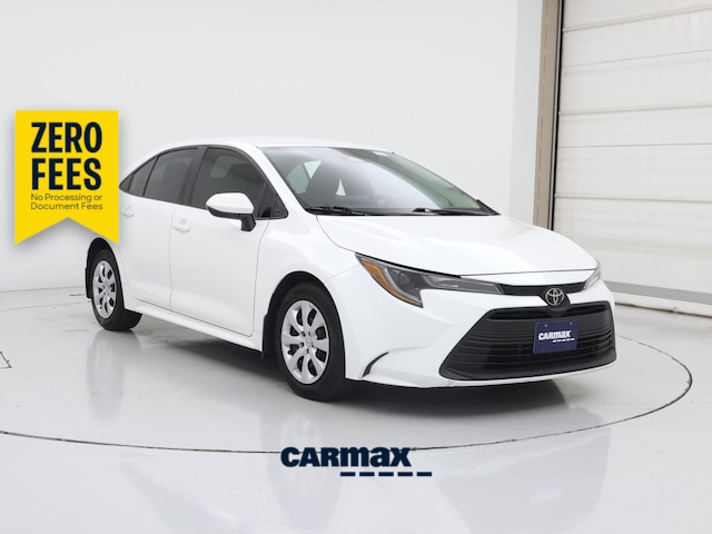 White 2024 Toyota Corolla LE FWD Sedan Front-Wheel Drive Automatic