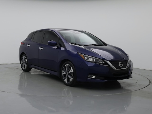 Blue 2021 Nissan LEAF SV FWD Hatchback Front-Wheel Drive Automatic