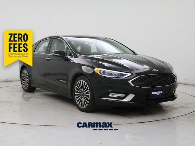 Black 2017 Ford Fusion Hybrid Platinum FWD Sedan Front-Wheel Drive Automatic