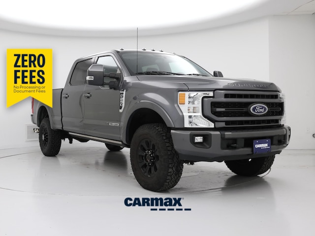 Gray 2022 Ford F-250 Super Duty Pickup Truck Four-Wheel Drive Automatic