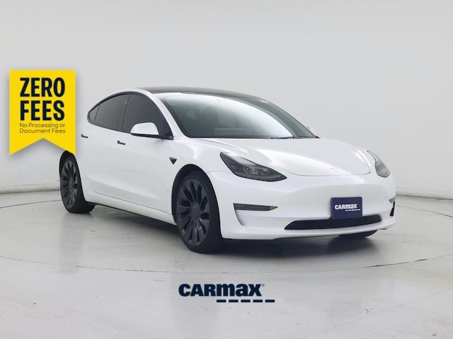 White 2023 Tesla Model 3 Performance AWD Sedan All-Wheel Drive Automatic