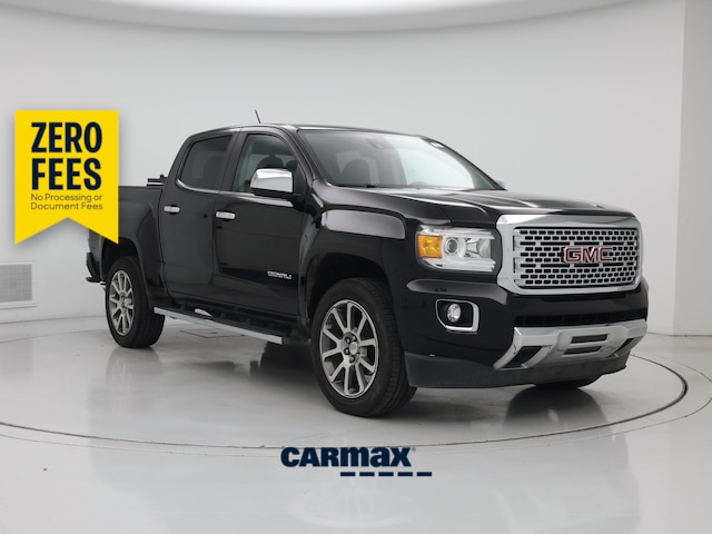 Black 2017 GMC Canyon Denali Crew Cab 4WD Pickup Truck Four-Wheel Drive Automatic