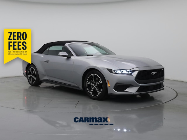 Silver 2024 Ford Mustang Convertible Rear-Wheel Drive Automatic