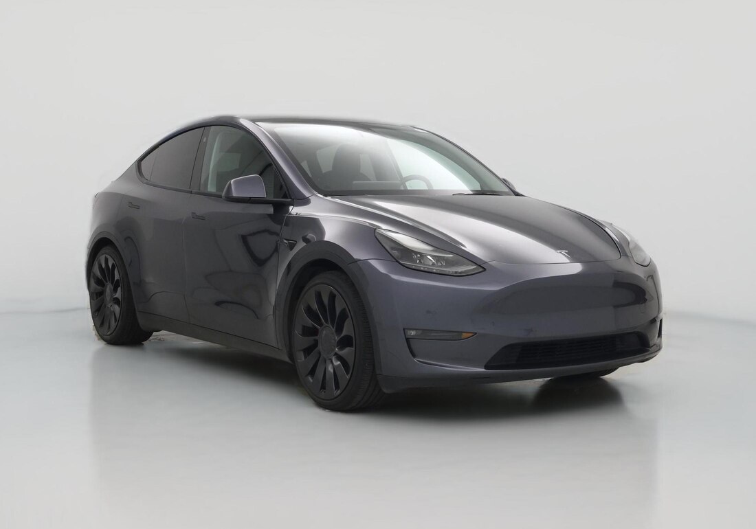 2022 Tesla Model Y Performance All-Wheel Drive in Gray — CarMax photo