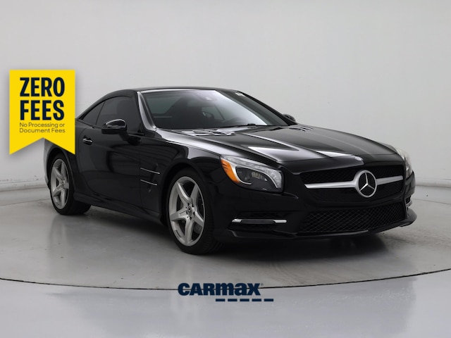 Black 2015 Mercedes-Benz SL-Class Convertible Rear-Wheel Drive Automatic