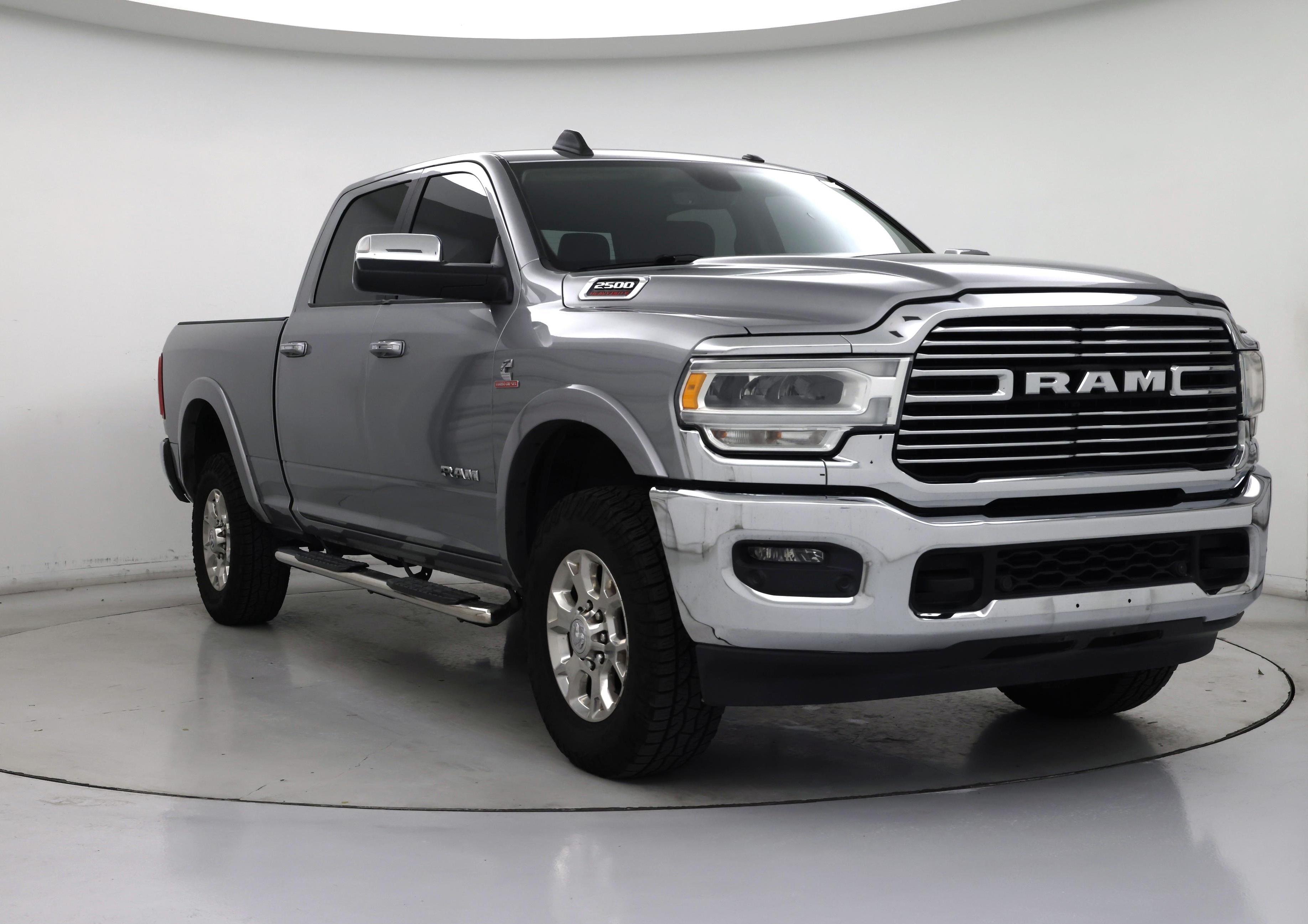 Gray 2020 RAM 2500 Laramie Crew Cab 4WD Pickup Truck Four-Wheel Drive Automatic