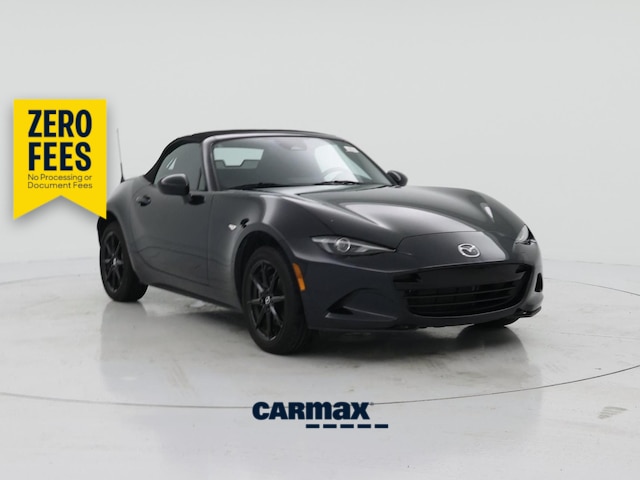 Black 2025 Mazda MX-5 Miata Sport RWD Convertible Rear-Wheel Drive Manual