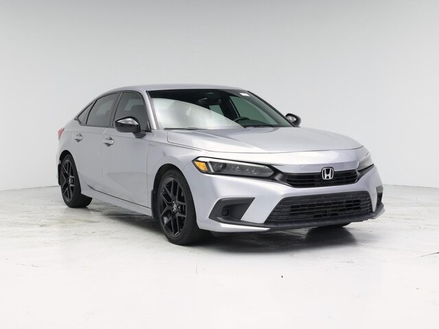 Silver 2022 Honda Civic Sport FWD Sedan Front-Wheel Drive Automatic