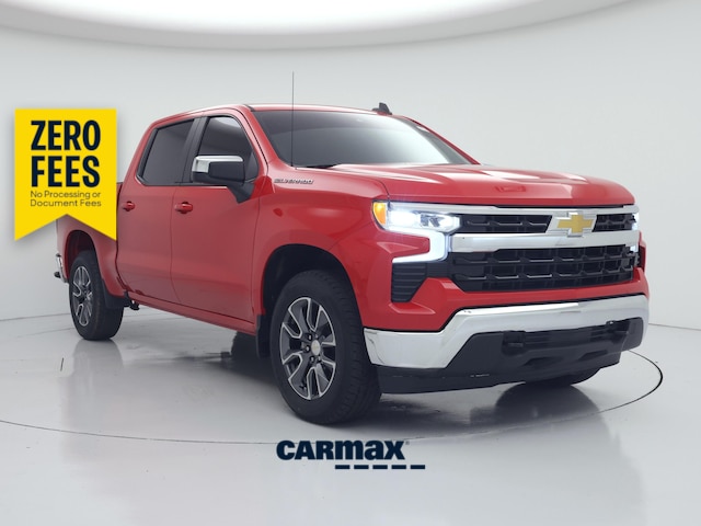 Red 2023 Chevrolet Silverado 1500 LT Crew Cab 4WD Pickup Truck Four-Wheel Drive Automatic