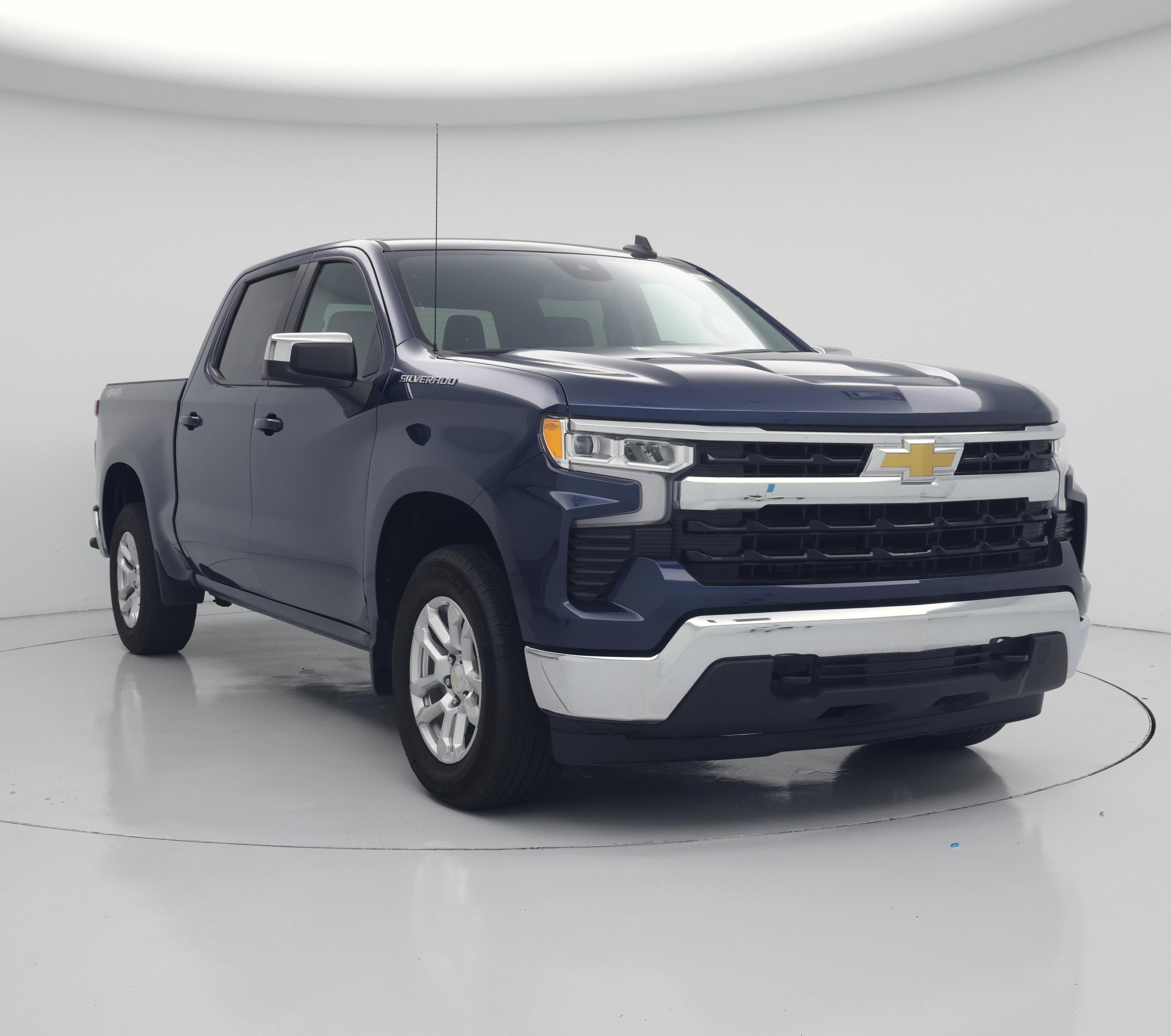 Blue 2023 Chevrolet Silverado 1500 Pickup Truck Four-Wheel Drive Automatic