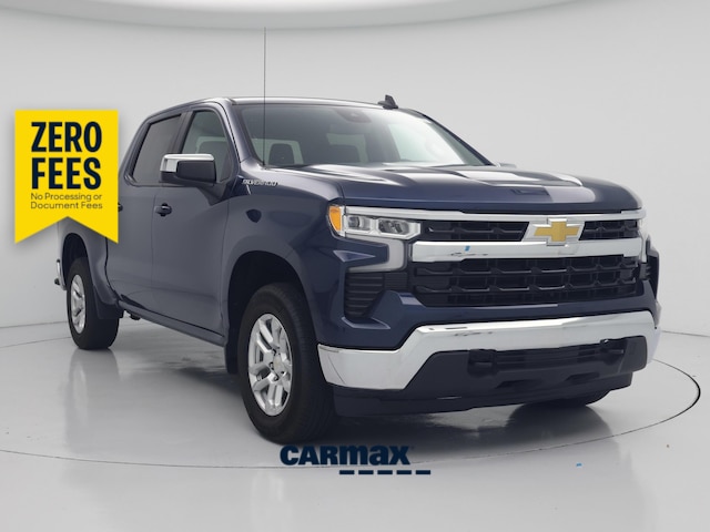 Blue 2023 Chevrolet Silverado 1500 Pickup Truck Four-Wheel Drive Automatic