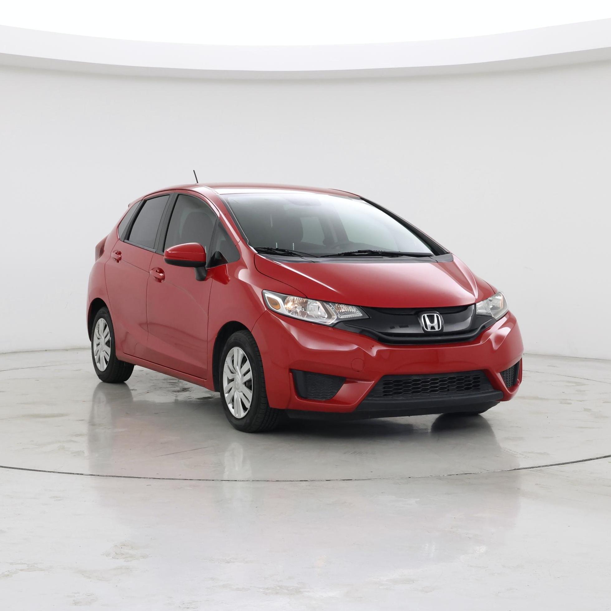 Red 2015 Honda Fit Hatchback Front-Wheel Drive Automatic