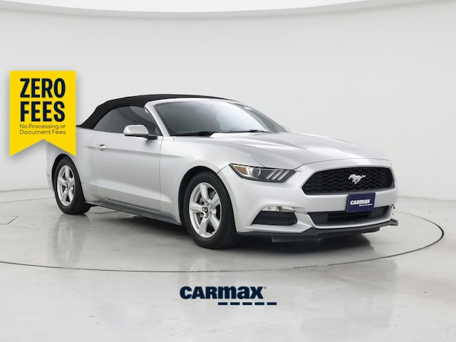 Silver 2016 Ford Mustang Convertible Rear-Wheel Drive Automatic
