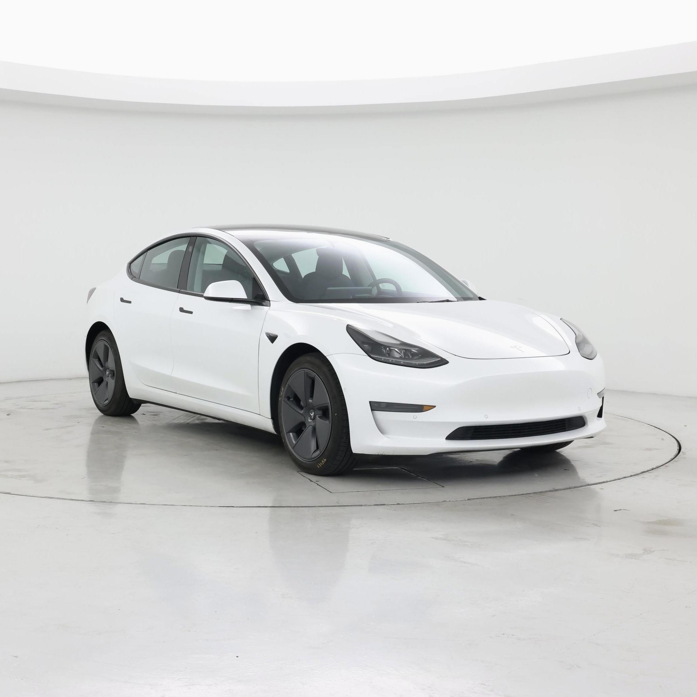 White 2022 Tesla Model 3 RWD Sedan Rear-Wheel Drive Automatic