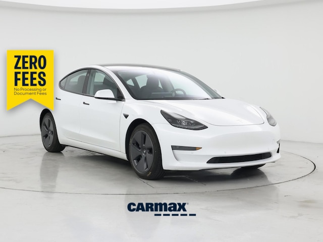 White 2022 Tesla Model 3 RWD Sedan Rear-Wheel Drive Automatic