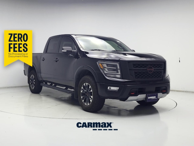 Black 2024 Nissan Titan Pickup Truck Four-Wheel Drive Automatic