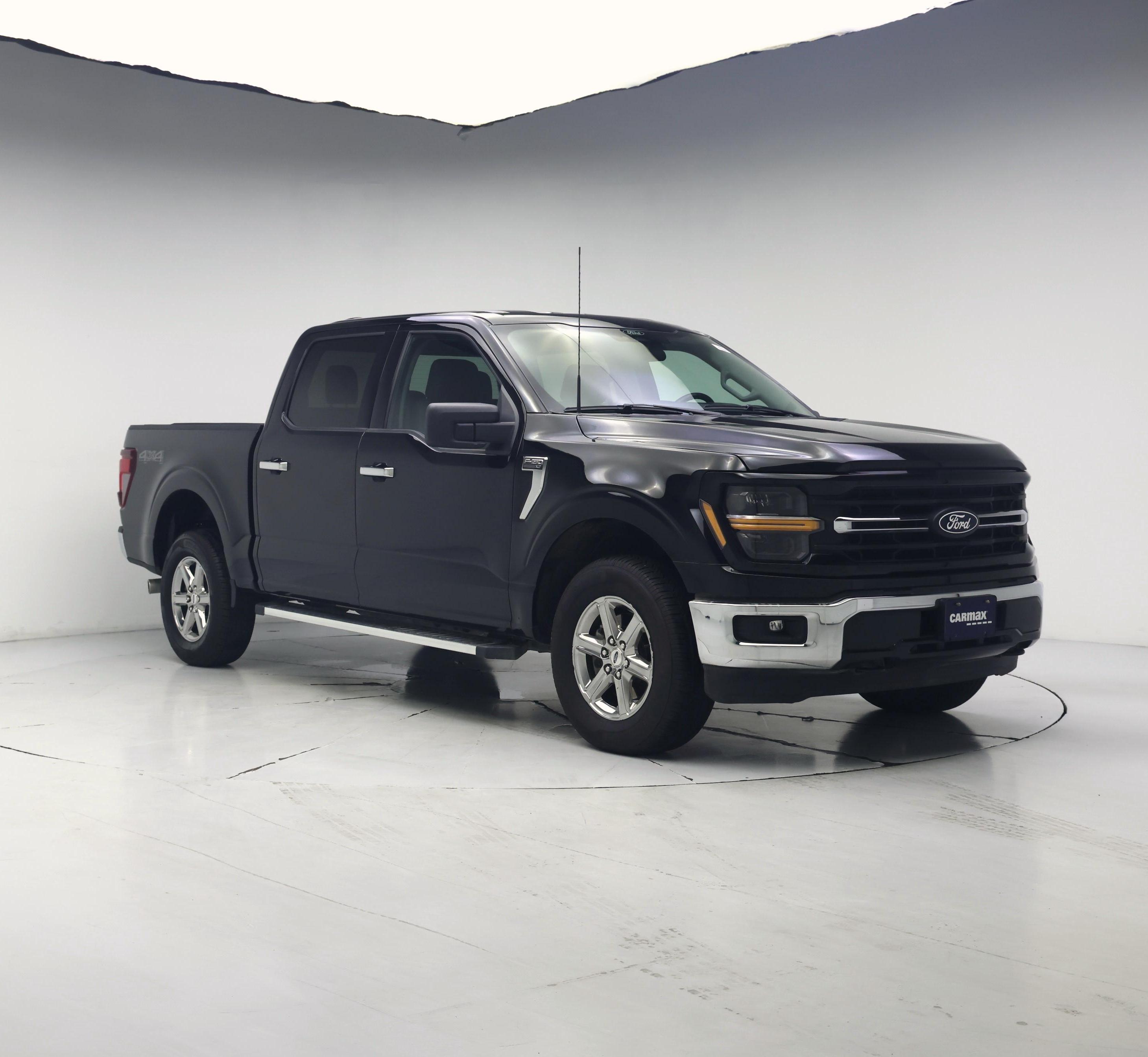 Black 2025 Ford F-150 Pickup Truck Four-Wheel Drive Automatic